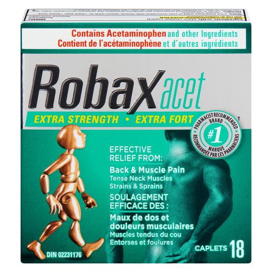 Robaxacet Extra Strength Muscle Pain Relief Tablets 18 Count