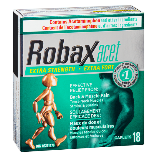 Robaxacet Extra Strength Muscle Pain Relief Tablets 18 Count