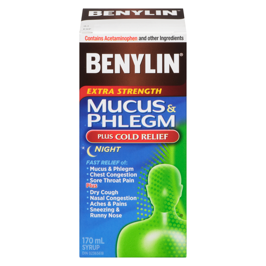 Extra Strength Nighttime Mucus & Phlegm Syrup 170ml