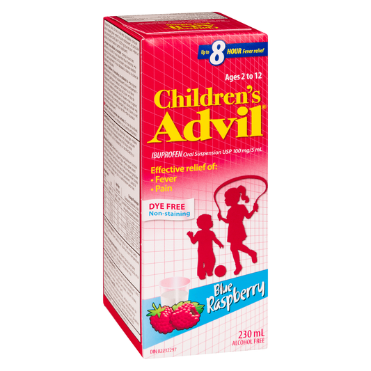 Children's Advil Blue Raspberry Oral Suspension 230mL