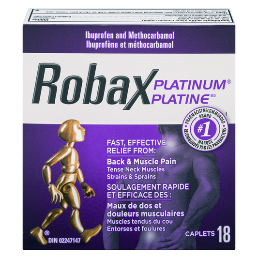 Robax Platinum Muscle & Back Pain Relief Caplets 18 Count
