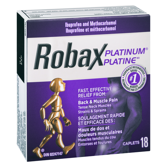 Robax Platinum Muscle & Back Pain Relief Caplets 18 Count