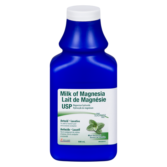Milk of Magnesia Mint Laxative & Antacid 500ml