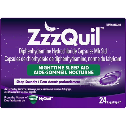 ZzzQuil Nighttime Sleep Aid LiquiCaps 24 Count