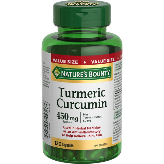 Turmeric Curcumin 450mg Capsules, 120 Count