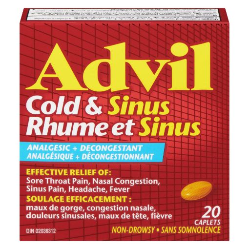 Advil Cold & Sinus Relief Caplets 20ct