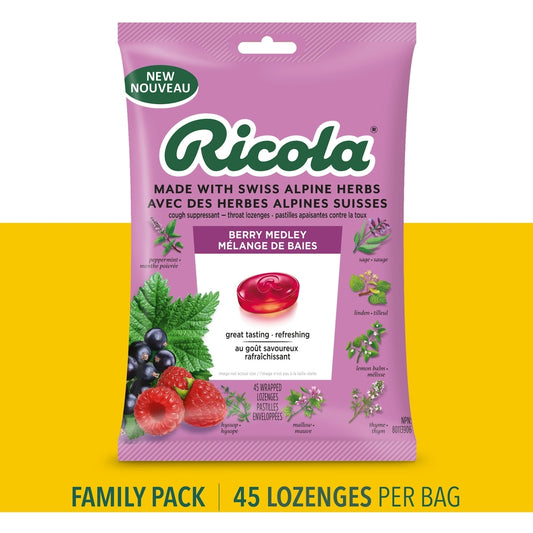 Berry Medley Herbal Throat Drops 6-Pack
