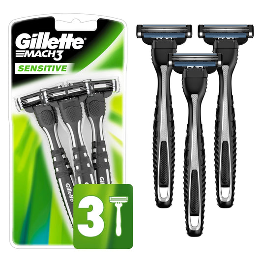 Mach3 Sensitive Disposable Razors 3-Pack