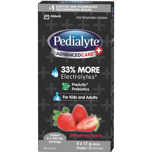 Strawberry Electrolyte Powder Sticks 6-Pack
