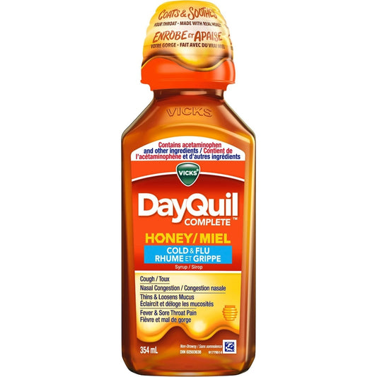 DayQuil Complete Honey Cough & Cold Liquid, 354ml