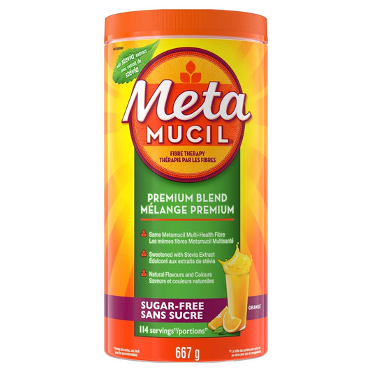 Metamucil Sugar-Free Orange Fibre Supplement 667g