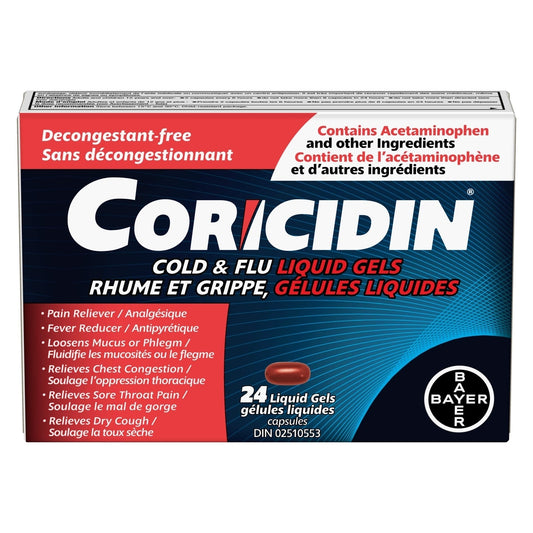 Cold & Flu Liquid Gels, 24 Capsules