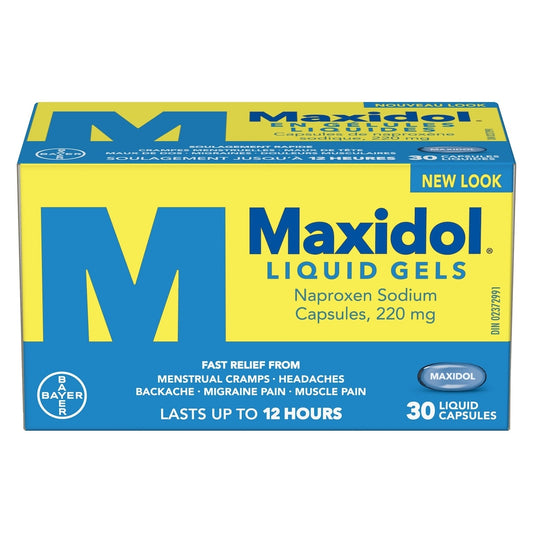 Maxidol Naproxen Liquid Gels 30 Capsules