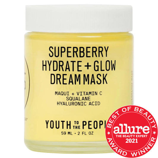 Superberry Hydrate + Glow Dream Night Cream + Mask with Vitamin C