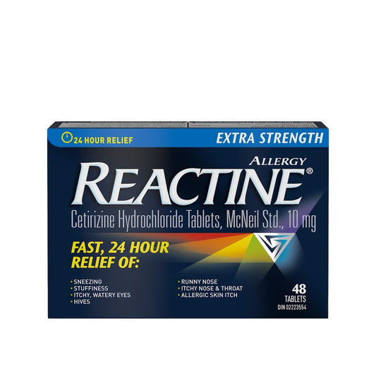 Reactine Extra Strength Allergy Relief Tablets 10mg, 48 Pack