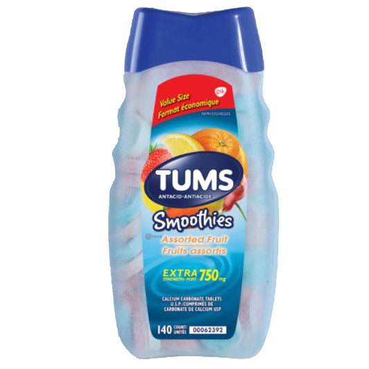TUMS Extra Strength Assorted Fruit Chewable Tablets 140ct