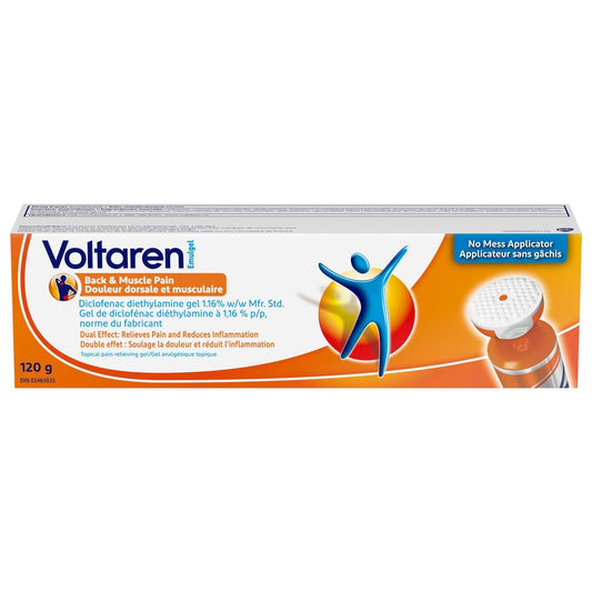 Voltaren Back & Muscle Pain Relief Gel No Mess 120g