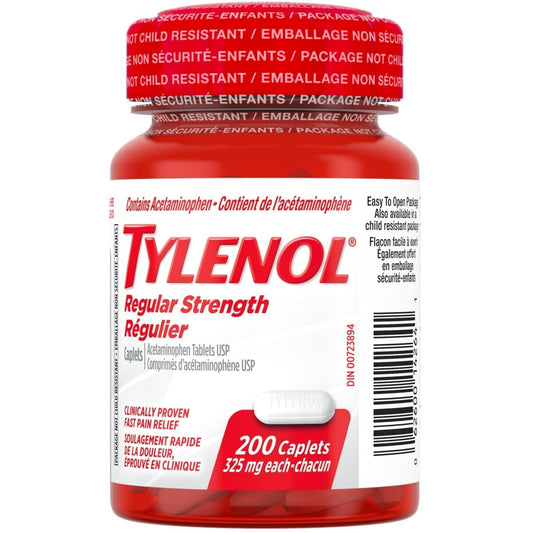 Tylenol Regular Strength 325mg Caplets - 200 Count
