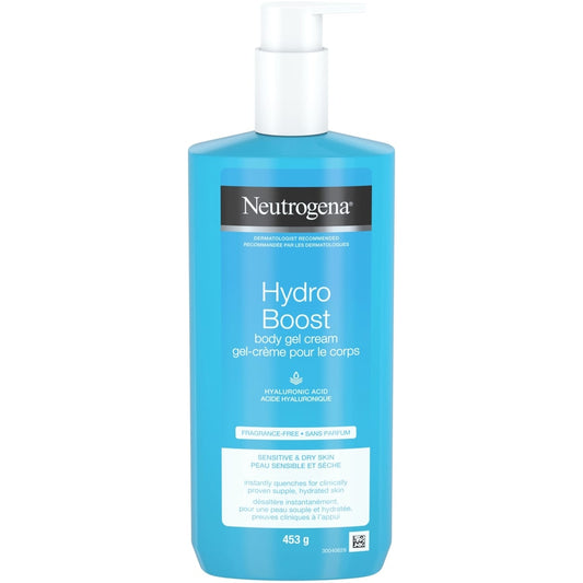 Hydro Boost Fragrance-Free Body Gel Cream with Hyaluronic Acid 453g