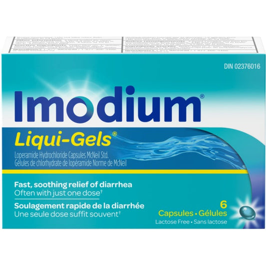 Imodium Liqui-Gels Diarrhea Relief Capsules 6-Pack