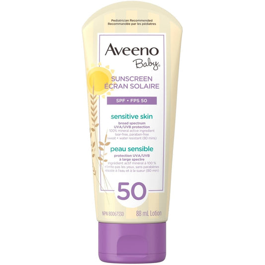 Baby Mineral Sunscreen SPF 50 for Sensitive Skin 88ml