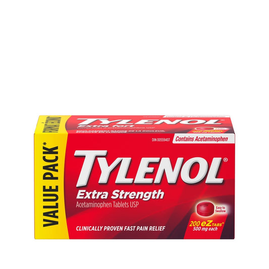Tylenol Extra Strength EZ Tabs 500mg 200 Tablets