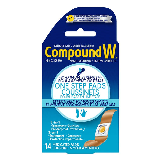 One Step Wart Remover Pads, 14 Pack