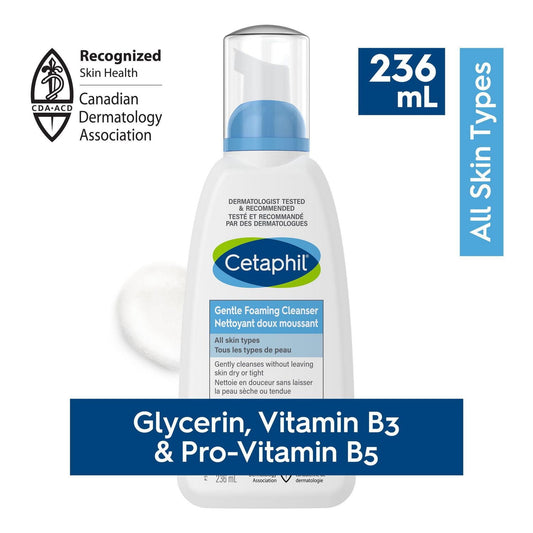 Cetaphil Gentle Foaming Face Cleanser 236ml