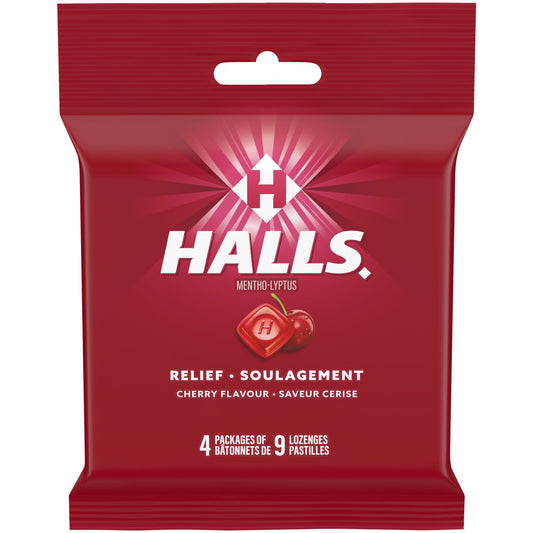 Cherry Menthol Cough Drops 4-Pack