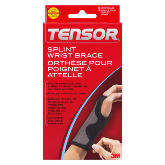 Tensor Splint Wrist Brace, Adjustable Support