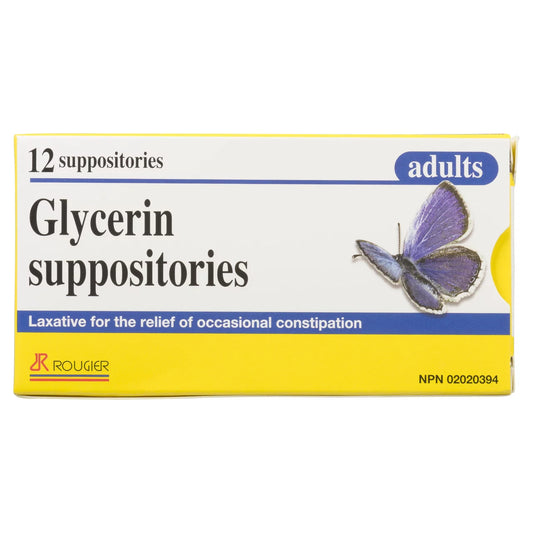 Adult Glycerin Suppositories 12-Pack