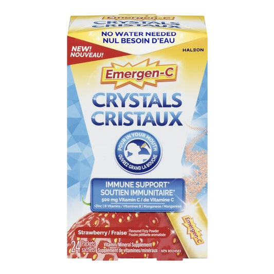 Emergen-C Crystals Strawberry 24 Pack