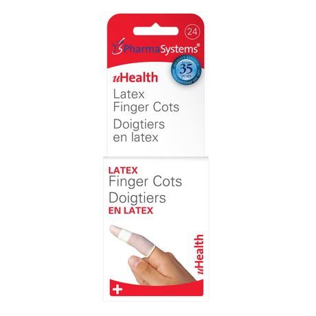 Latex Finger Cots Assorted Sizes - 24 Pack