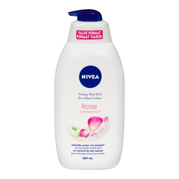 Rose & Almond Oil Body Wash Pump 887ml