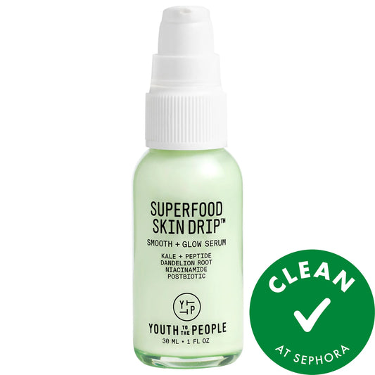 Superfood Skin Drip Smooth + Glow Barrier Serum with Peptides + Niacinamide