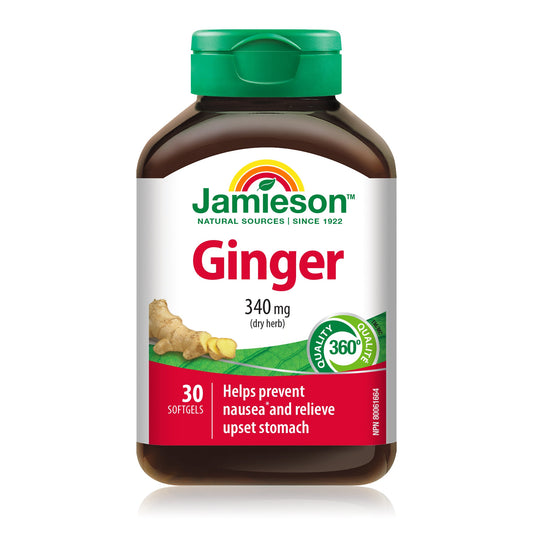 Ginger 340mg Softgels, 30 Count