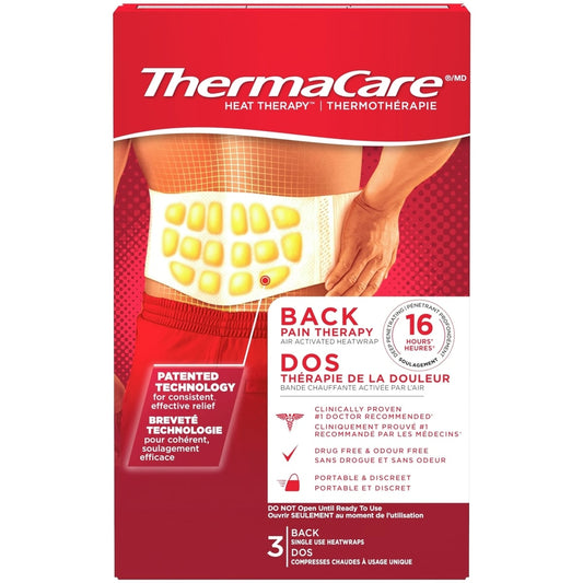 ThermaCare Back HeatWraps S-XL 3 Pack