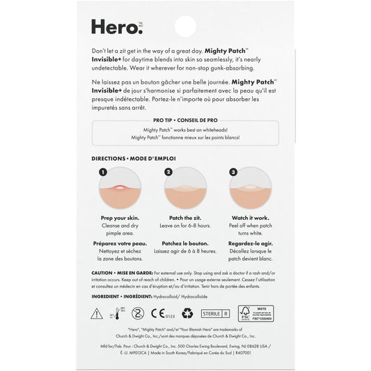 Mighty Patch Invisible Acne Patches 24-Pack