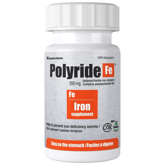 Polyride Fe Iron Supplement Capsules 30-Pack