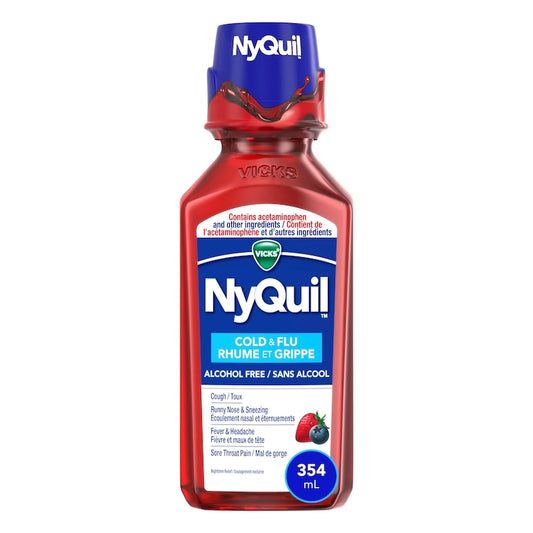 NyQuil Alcohol-Free Cold & Flu Relief 354ml