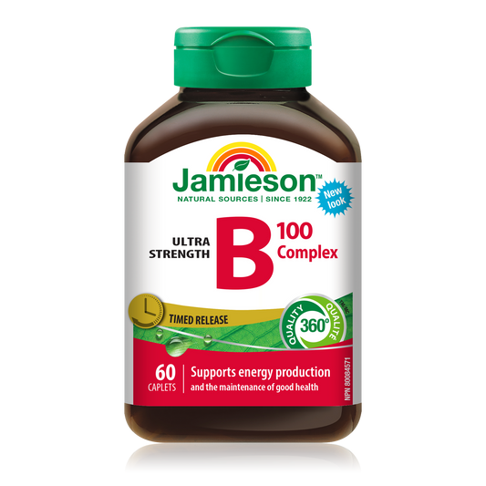 B Complex 100mg Timed Release, 60 Tablets