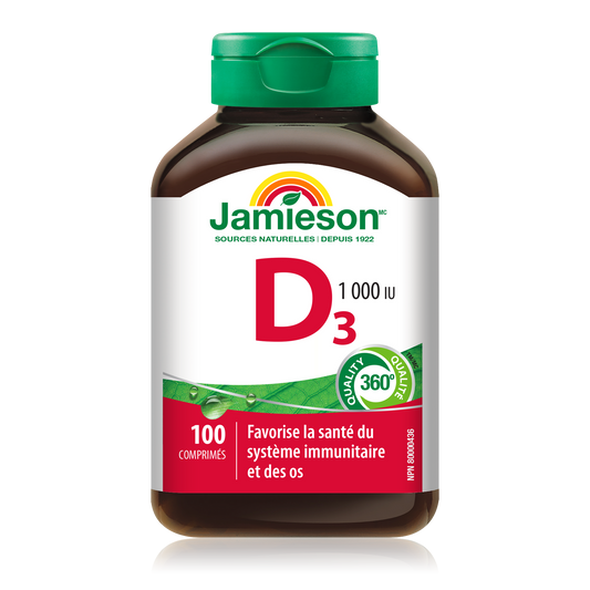 Vitamin D3 1000 IU Tablets, 100 Count