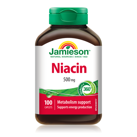 Niacin (Vitamin B3) 500mg – 100 Caplets
