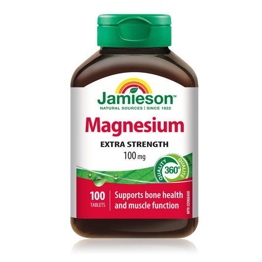 Magnesium 100mg Tablets, 100 Count