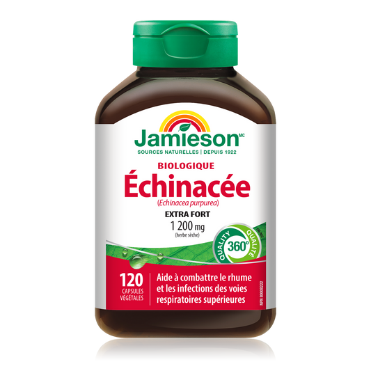 Organic Echinacea Purpurea 1200mg - 120 Capsules