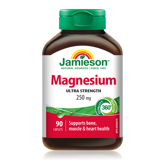 Magnesium 250mg Caplets, 90 Count