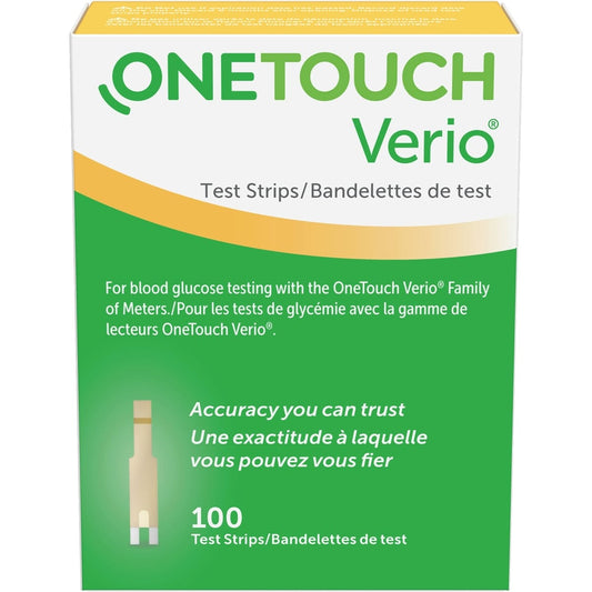 Verio Blood Glucose Test Strips 100-Pack