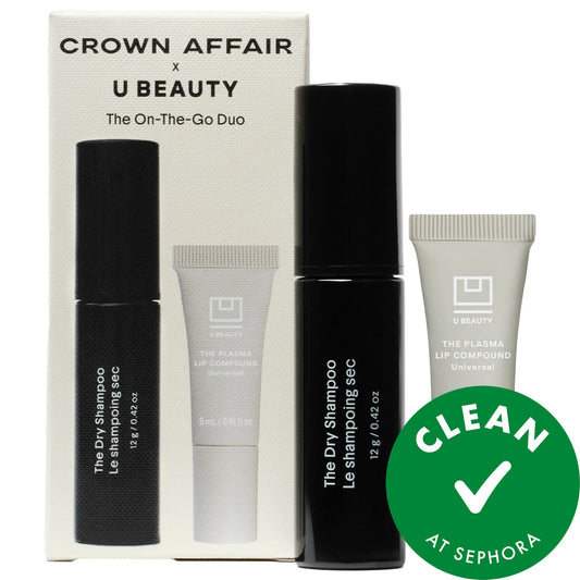 Crown Affair x U Beauty Mini Dry Shampoo & Plasma Lip Compound Set