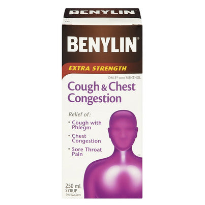 Extra Strength DM Cough Syrup Cherry Menthol 250ml