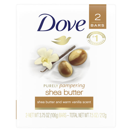 Shea Butter Beauty Bar Soap 2-Pack, 106g Each